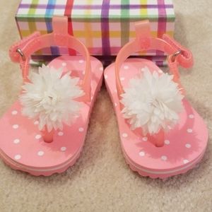 Cute flower flip flop